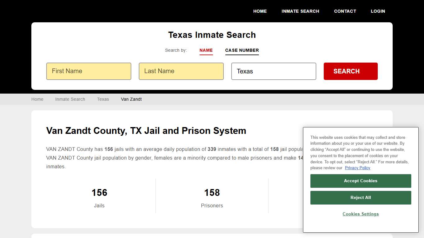 Van Zandt County, TX Inmate Search - StateCourts