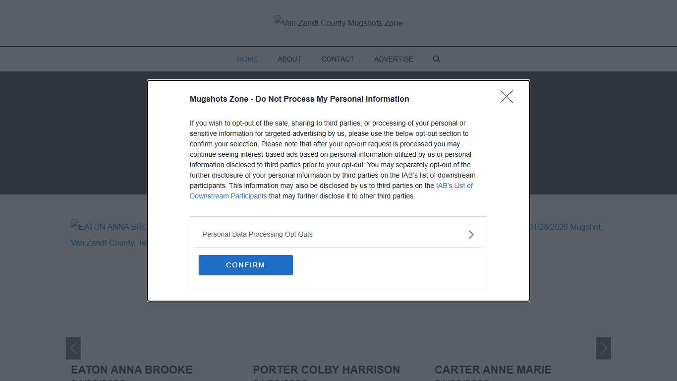 Van Zandt County Mugshots Zone
